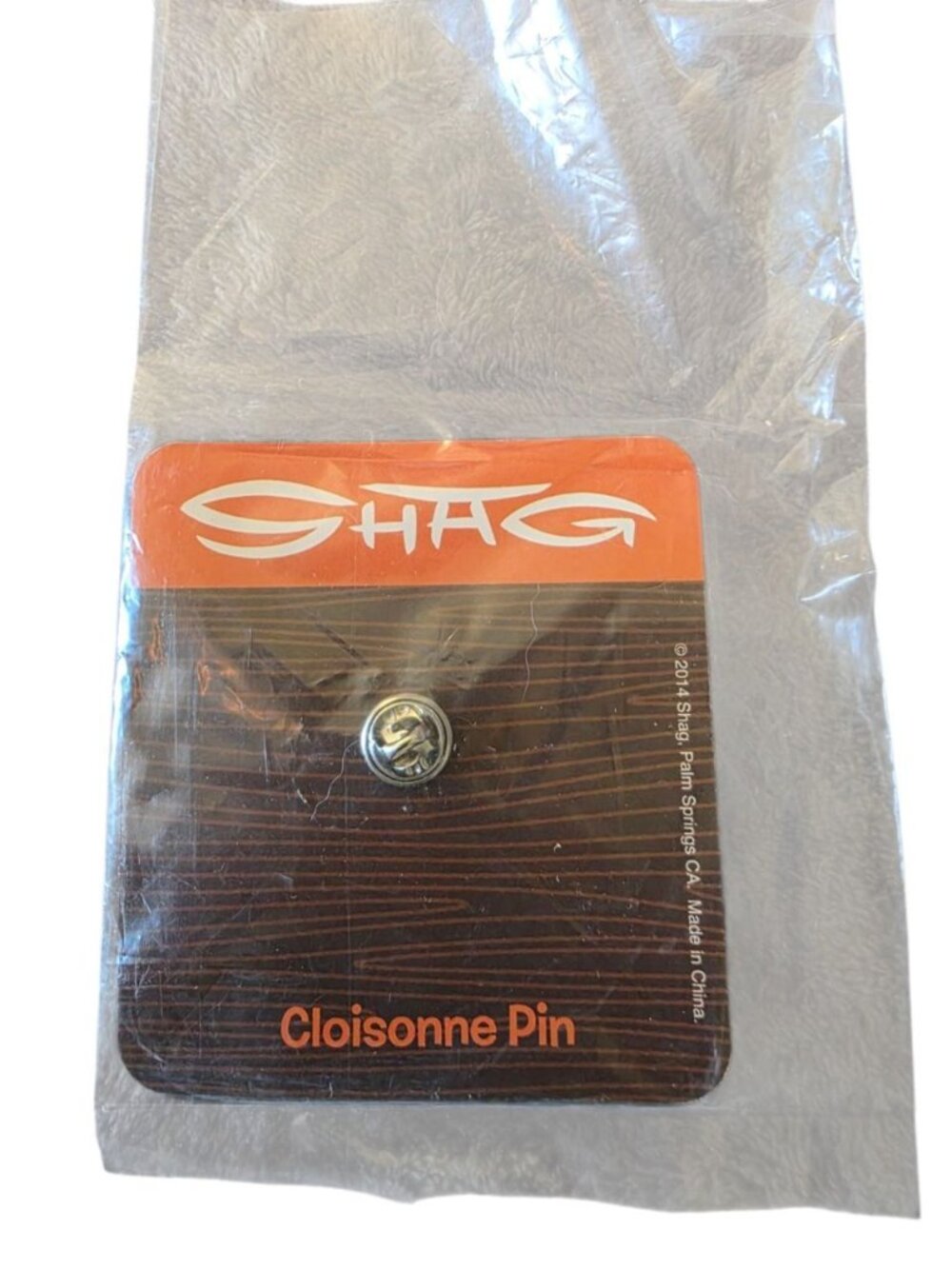 SHAG Josh Agle Skull Cloisonne Enamel Pin Palm Springs Artist 2014 NIP Rare - Picture 4 of 14